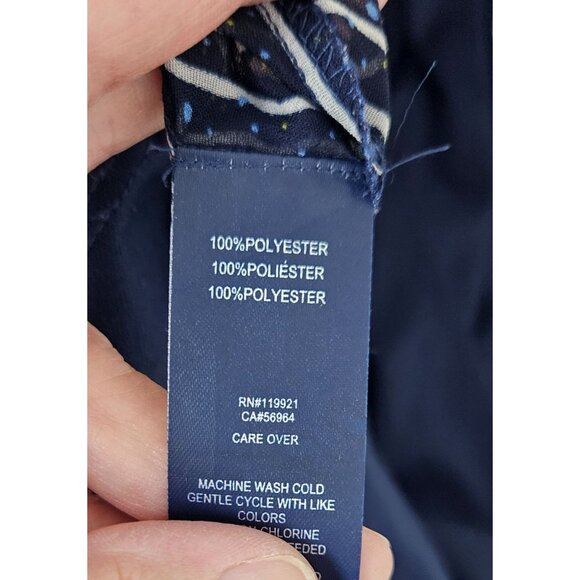 Tommy Girl Womens Navy & White Striped Maxi Sundress Size Small Casual Tiered - Picture 10 of 10